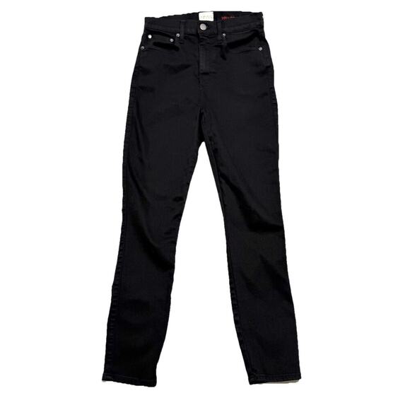 AO LA Alice Olivia Jeans 29 Black You Look Good High Rise Skinny Button Fly L-27 - Picture 1 of 12